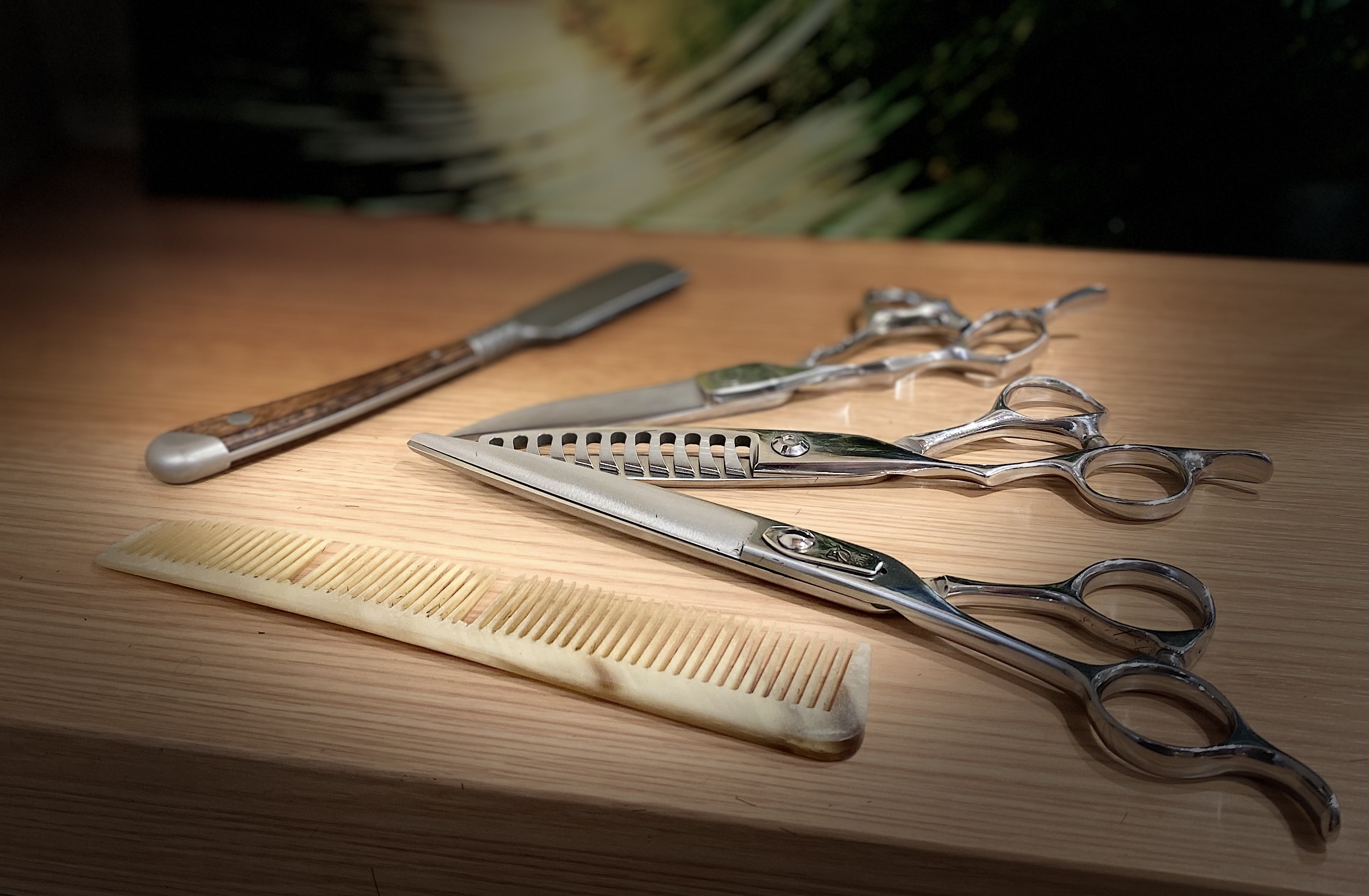 こだわりの理容道具